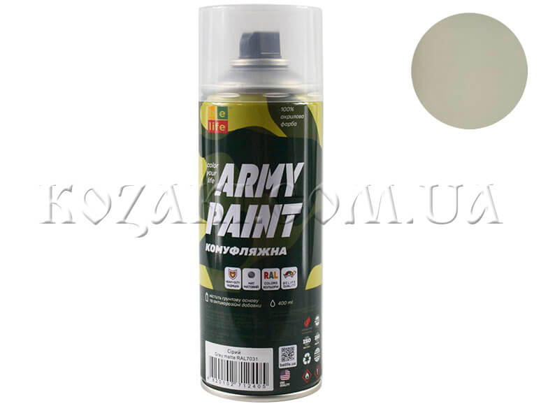 Краска для оружия BeLife Army Paint песочно-серый