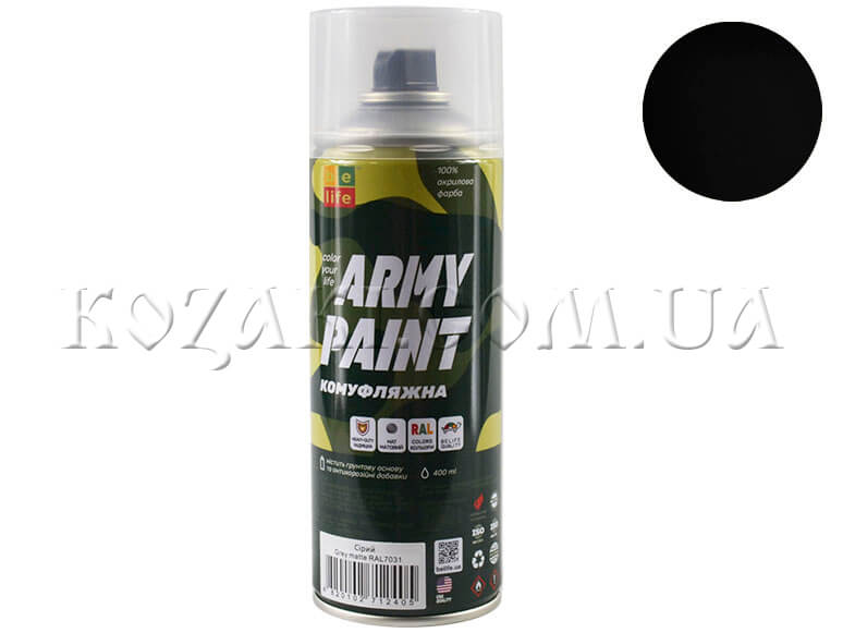 Краска для оружия BeLife Army Paint черная