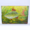 Картина-панно Файна рибка #2 дерево, шкіра