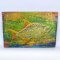 Картина-панно Файна рибка #3 дерево, шкіра